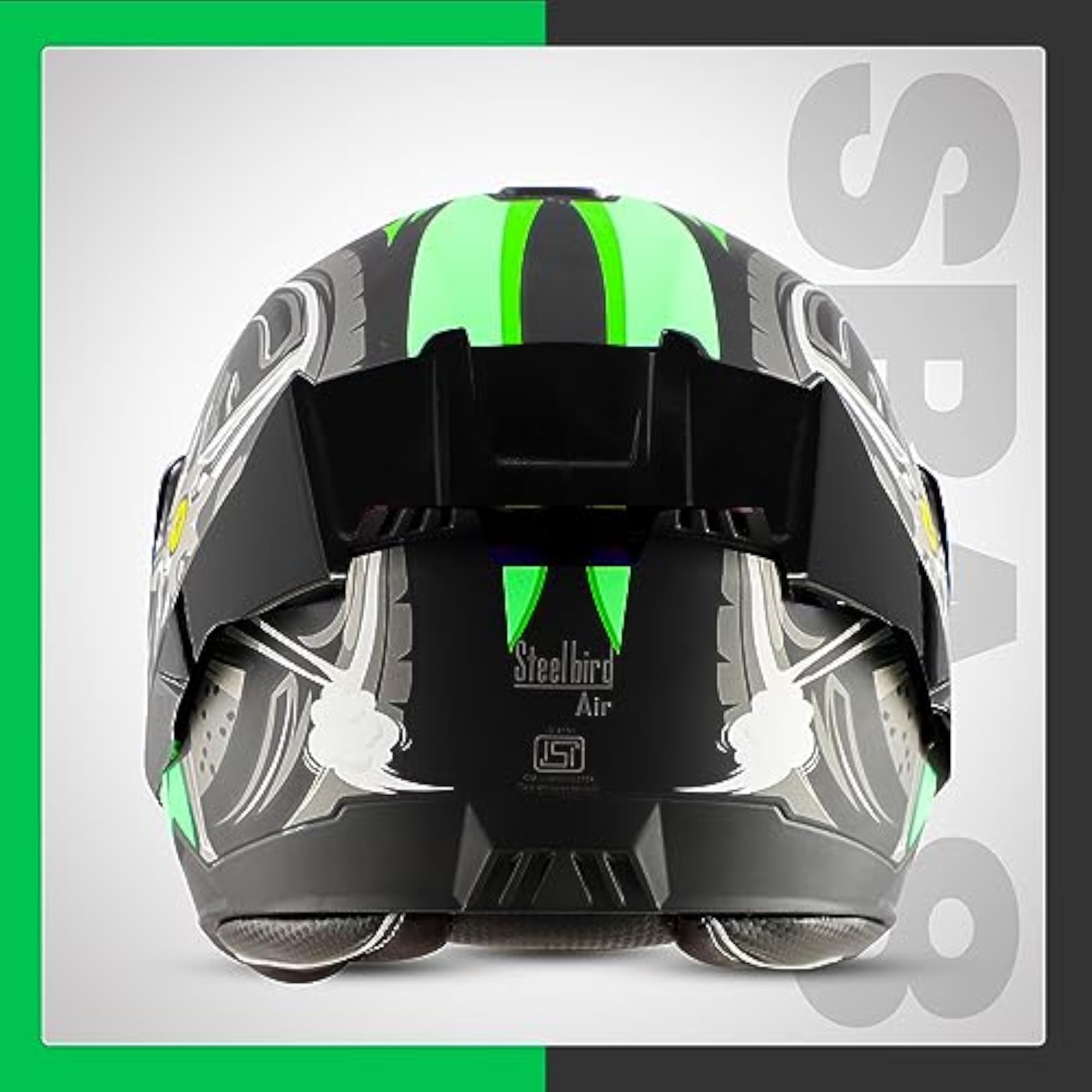SBA-8 Crazy Whee ISI Flip-Up Helmet with Inner Smoke Sun Shield